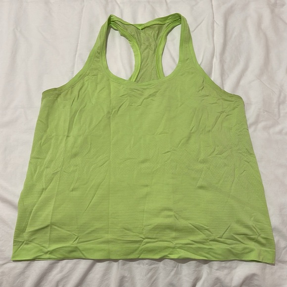 Lime Green Racerback Tank Top - Picture 3 of 3